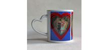 Mug chats amoureux, chats rétro.  Artisanat local.