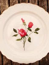 Série de 6 assiettes vintage en porcelaine 