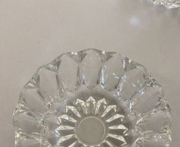4 coupelles en verre annee 70