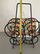 Porte revue année 70’s fer forgé 