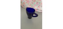 Pichet vintage en verre bleu 79’s
