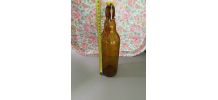 Bouteille verre ambré 