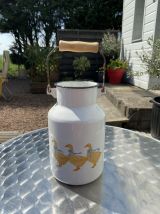 Pot à lait ancien émaillé sans couvercle 