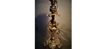 LAMPE bronze  ART  NOUVEAU TULIPE  pressé du style  MULLER D