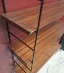 ETAGERE scandinave 1940 a 50 tomado, acier  et  3 plateaux 6