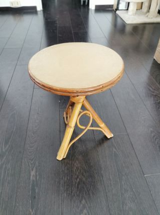 Table basse en bambou vintage