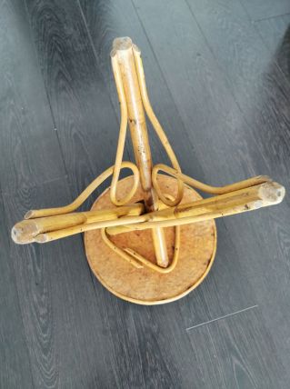 Table basse en bambou vintage