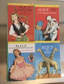 Lot de 4 romans Alice