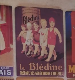 Lot plaques publicitaires métal