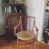 Fauteuil Baumann bois et cannage