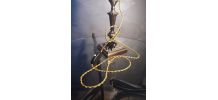 lampe bronze laiton cuivré tulipe ancienne   murano ( italie