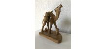 Statuette dromadaire en bois