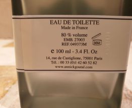 Flacon vapo vide verre céladon Annick Goutal plus édité