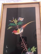 Ancienne peinture sur soie