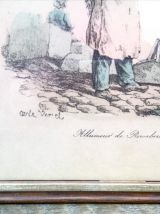 Lithographies Carle Vernet (les métiers d'autrefois)