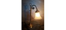 lampe de bureau laiton 1900  a 30  belle patine   avec sa tu