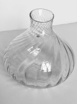 Vase en verre transparent, fait main