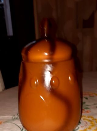 Pot en verre pour fruits à l'eau de vie ou au sirop....ou dé