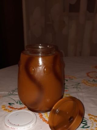 Pot en verre pour fruits à l'eau de vie ou au sirop....ou dé