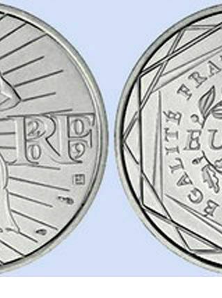 pièce en argent de 10 euros LA SEMEUSE année 2009