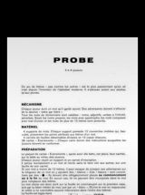 Jeu PROBE  