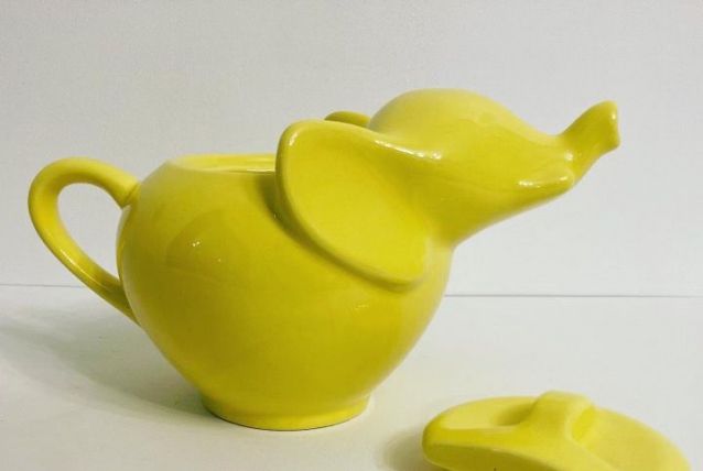 Théière Eléphant Jaune