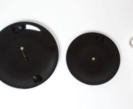 Assiette de service vintage à 2 niveaux en noire, comme neuf