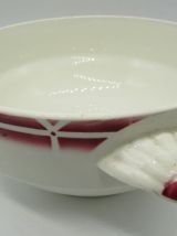 plat creux à oreilles Digoin Sarreguemines Cibon décor de ro