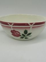 saucière Digoin Sarreguemines Cibon décor de rose