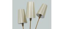 LAMPADAIRE VINTAGE EN LAITON 3 FEUX