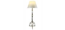 GRAND LAMPADAIRE BAROQUE MURANO ET BOIS DORÉ