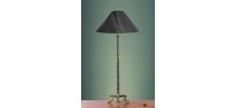 PIED DE LAMPE DE PARQUET EN BOIS SCULPTÉ DE STYLE ÉTRUSQUE