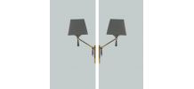 PAIRE D'APPLIQUES LUNEL 1950