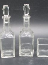 service à condiments art-deco huilier vinaigrier moutardier 