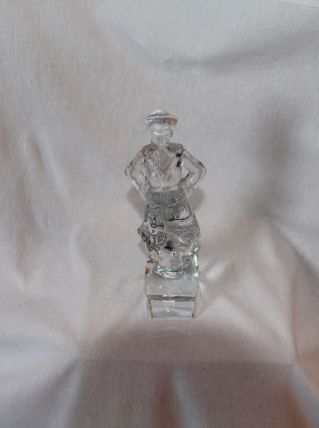 Statuette de femme en Cristal D'arques