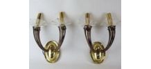 Paire d'appliques vintage
