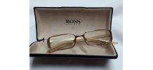Monture de lunette dorée Hugo Boss