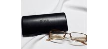 Monture de lunette dorée Hugo Boss