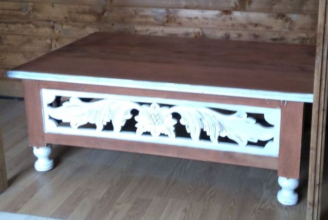 Table basse relookée