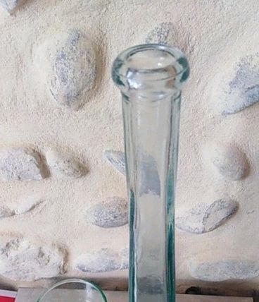 Vases en verre transparent