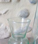 Vases en verre transparent
