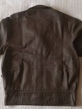 veste femme  en cuir marron , vintage