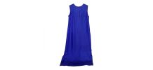 Robe en soie bleu