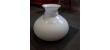Globe en Opaline blanc