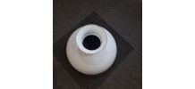 Globe en Opaline blanc