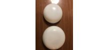 GLOBE OPALINE BLANC ANNÉE 60