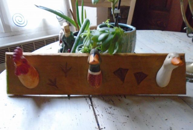 Patère en bois