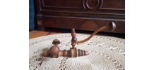 Ancienne patère et porte chapeau en bois