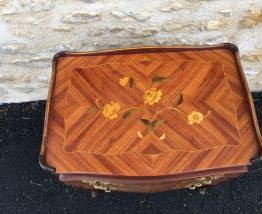 commode marqueterie fleurs