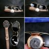 Lunette Ray ban et montre dore 23cm/1,3cm